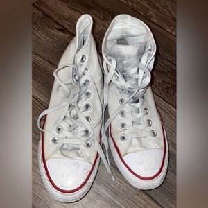 Worn high tops